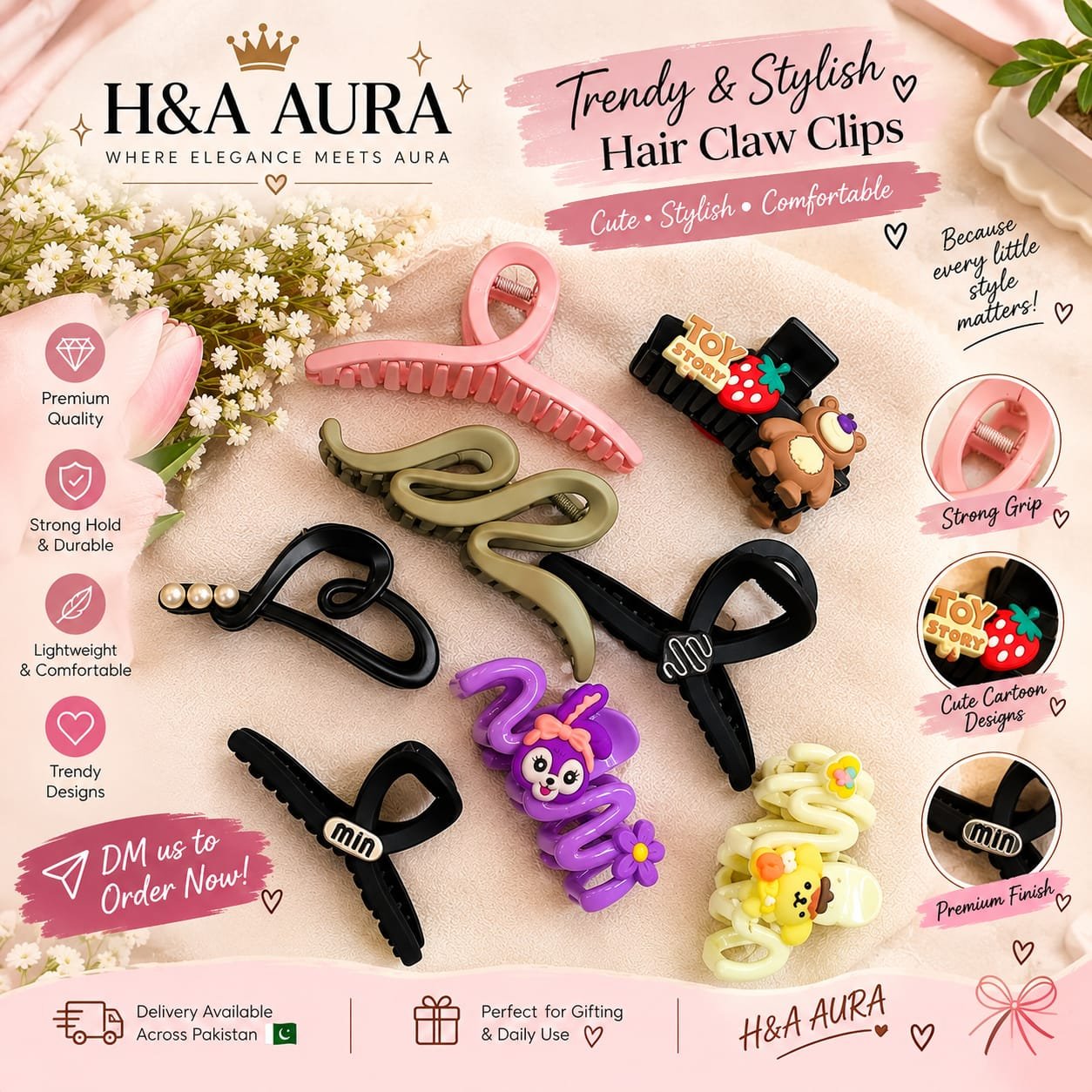 Imported Stylish Hair Claw Clip
